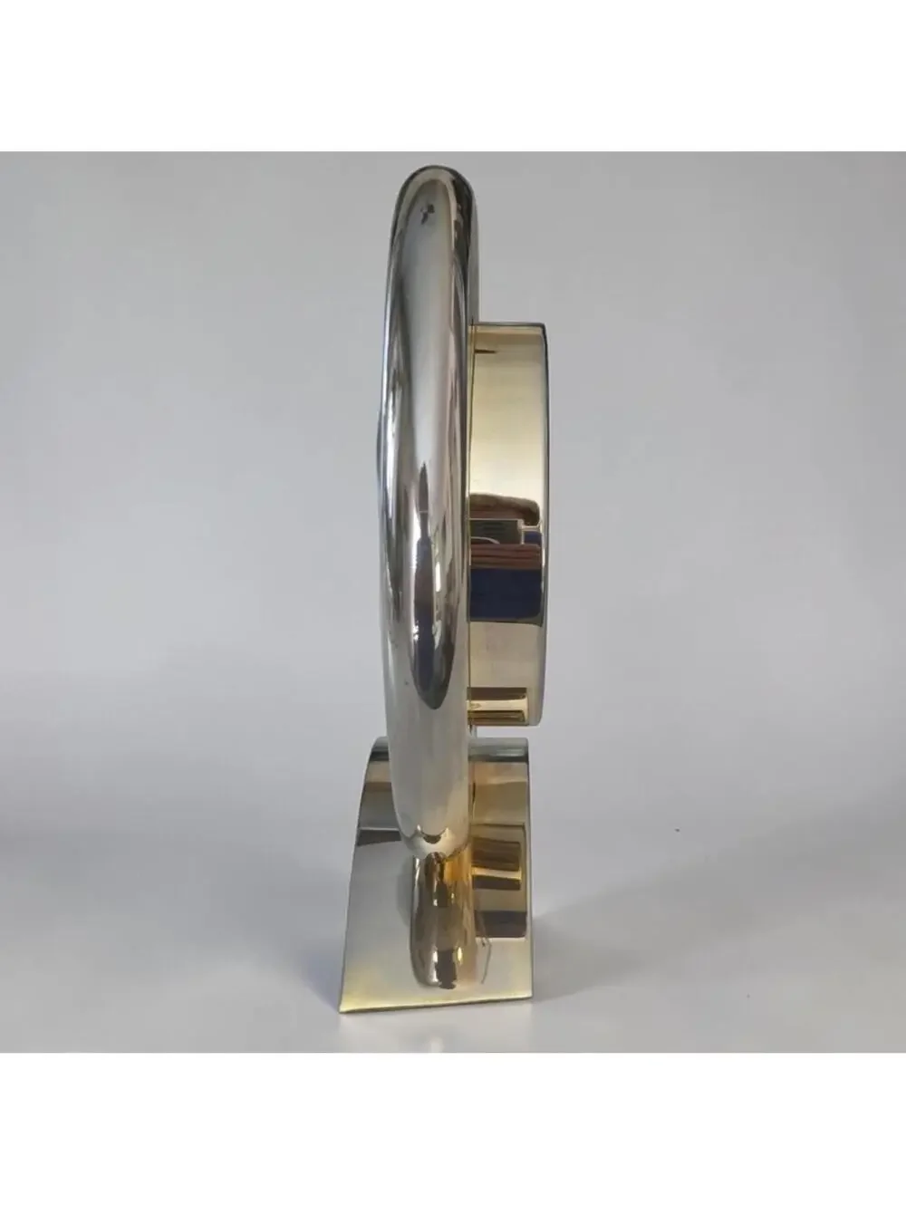 Vintage Bulova Millennia Table Clock German Brass Moon Phase Multi-Funct WORKS!
